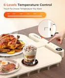 LNNIW waterproof warming mat with 6-level touch temperature control and timer