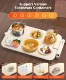 LNNIW cream waterproof warming tray supports pots, pans, glass and stainless steel containers